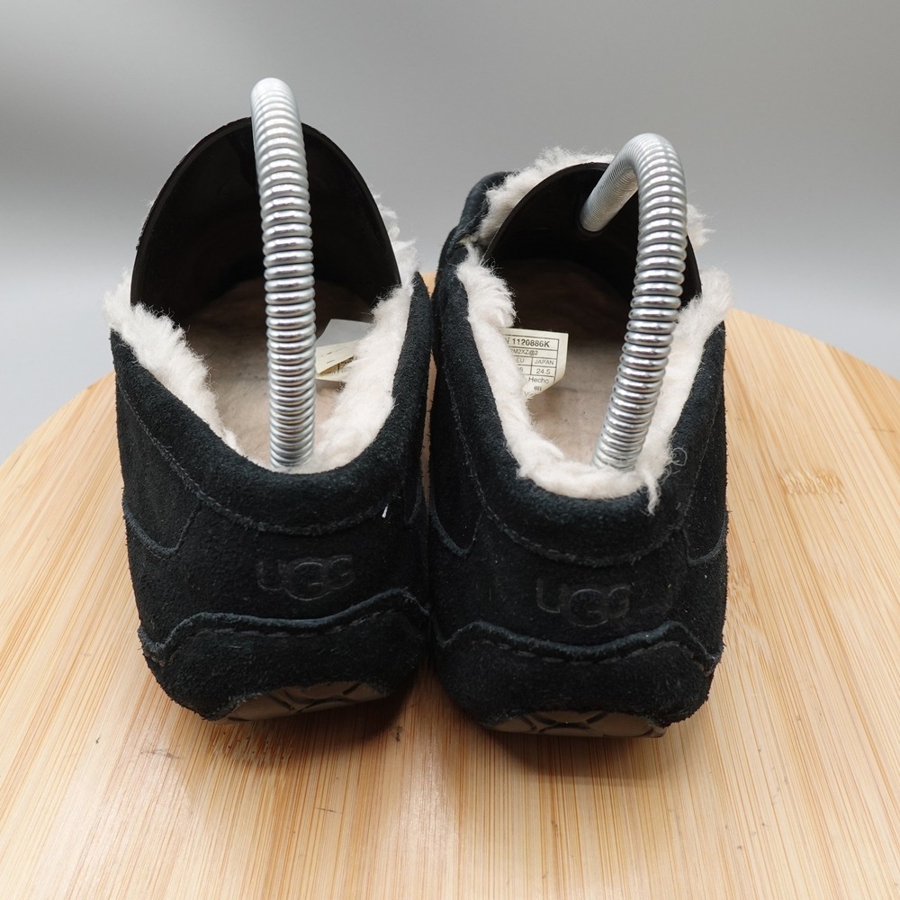 UGG Shoes Women 6 Black Ansley Suede Moccasin Slippers Comfort Casual 1120886K - Picture 4 of 9